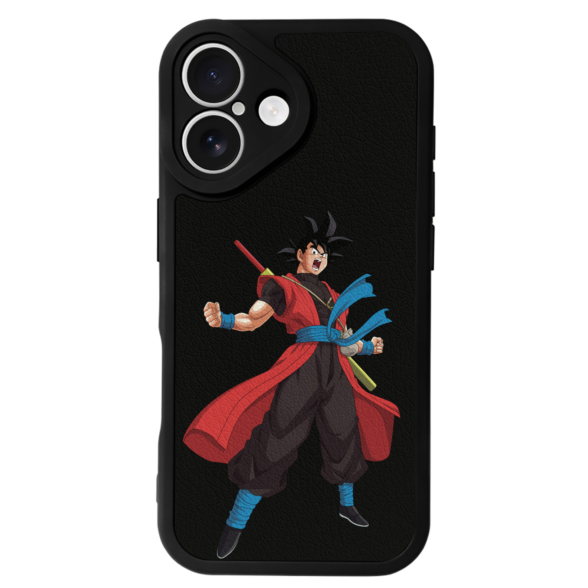 （画像用） ドラゴンボール 孫悟空（そん ごくう）Son Goku カカロット DRAGON BALL Kakarotto 【iPhone 16シリーズ対応】シリコンスマホケース（レザー調） 材質：シリコン